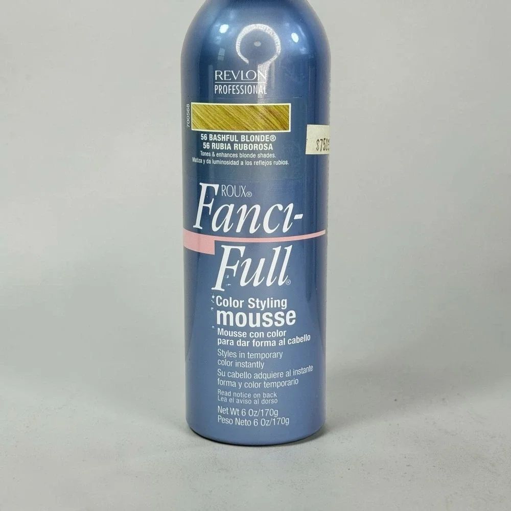 VTG Revlon Roux Fanci-Full 56 Bashful Blonde Color Styling Mousse 6 Oz Y2K RARE!